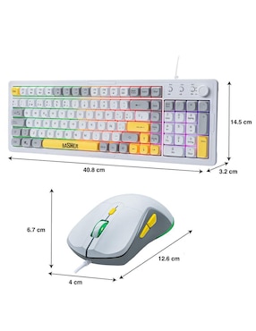 Teclado gamer alámbrico Basher BASH-6000