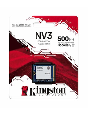 Unidad SSD kingston capacidad 500 gb