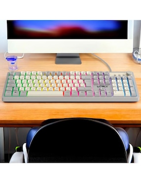 Teclado gamer alámbrico Basher BASH-1006