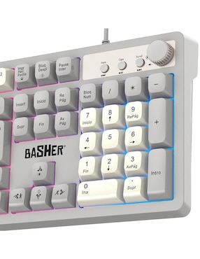 Teclado gamer alámbrico Basher BASH-1006