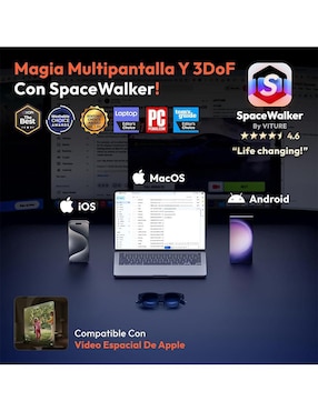 Lentes de realidad virtual Viture para multiplataforma