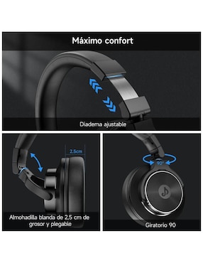 Audífonos Belug over-ear alámbricos con cancelacion de ruido