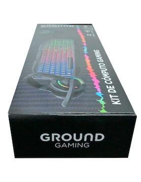 Mouse y teclado Ground Gaming Combo 4 en 1 alámbrico
