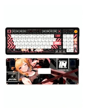 Teclado gamer retroiluminado español con interruptor híbrido Generica DSTRTIOMHJ