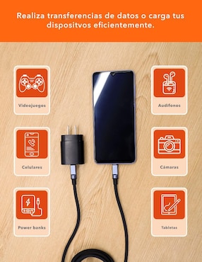 Cable USB C Black+Decker a tipo USB C de 2 m