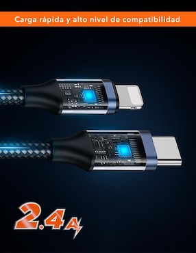 Cable USB C Black+Decker a tipo lightning de 2 m