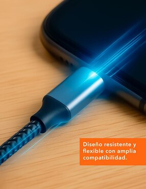 Cable USB C Black+Decker a tipo lightning de 2 m
