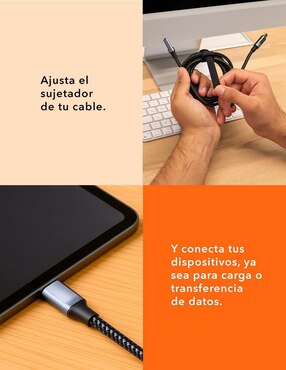 Cable USB C Black+Decker a tipo lightning de 2 m