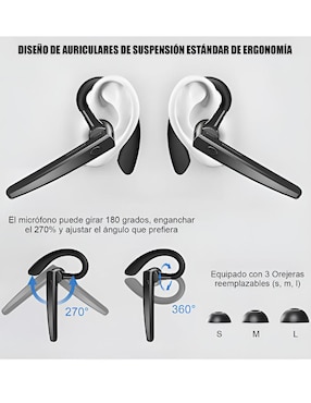 Audífonos in-ear Xtellar Xtllar3944 inalámbricos con cancelación de ruido