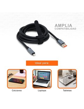 Cable usb Black+Decker a tipo lightning de 2 m