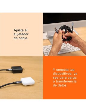 Cable usb Black+Decker a tipo lightning de 2 m