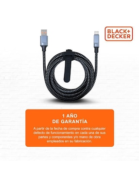 Cable usb c Black+Decker a tipo usb de 2 m