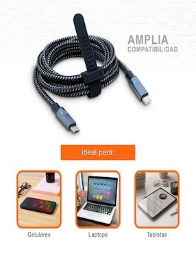 Cable USB C Black+Decker a tipo USB C de 2 m