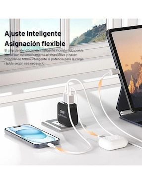 Adaptador de corriente Mr. Gadgets de 70 w usb tipo a + usb tipo c