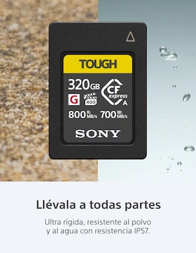 Memoria CFexpress Sony capacidad 320 GB