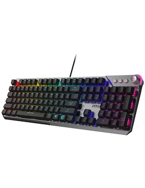 Teclado gamer alámbrica Msi Strike 600 Switch Silencioso