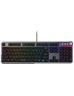 Teclado gamer alámbrica Msi Strike 600 Switch Silencioso
