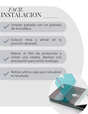 Mica para smartphone Apple Iphone de hidrogel