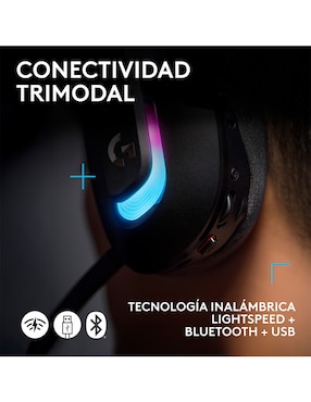 Audífonos gamer Logitech G inalámbricos 981-001543