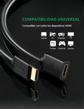 Cable HDMI 4K Ugreen de 0.5 m
