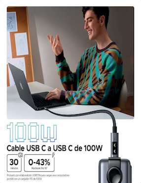 Cable C USB C Ugreen de 2 m