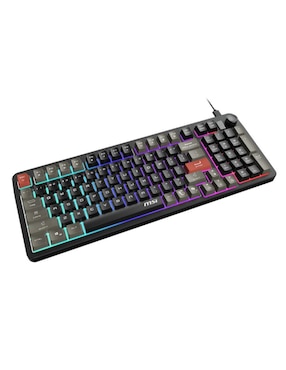 Teclado gamer alámbrico Msi Forge