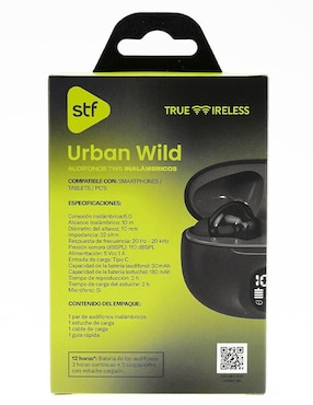 Audífonos True Wireless Stf Urban Wild Tws inalámbrica