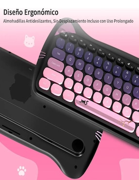 Mouse y teclado Belug Kit Teclado y Mouse Negro Inalámbrico