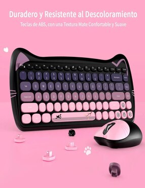 Mouse y teclado Belug Kit Teclado y Mouse Negro Inalámbrico