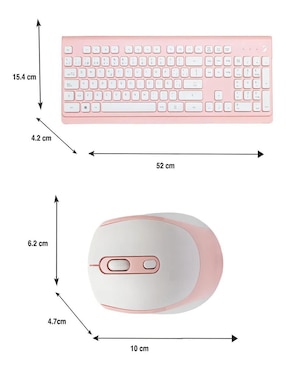 Mouse y teclado Belug Kit Inalámbrico de Teclado Multimedia y Mouse