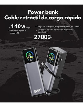 Batería portátil Mr. Gadgets 27000 mAh YT-2291