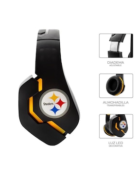 Audífonos gamer NFL Steelers alámbricos 324906DF01UN