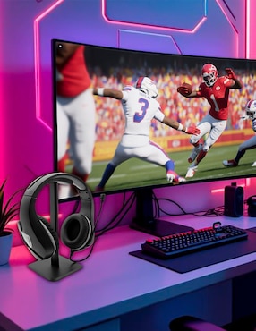 Audífonos gamer NFL Las Vegas Raiders alámbricos 3
