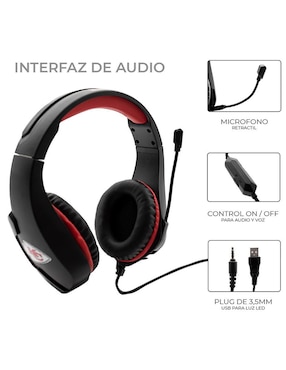 Audífonos Gamer NFL alámbricos 324910DF20UN