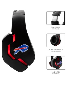Audífonos Gamer NFL Buffalo Bills alámbricos 324912DF18UN