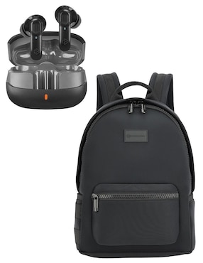 Set Mochila Portalaptop Cool Capital Slay impermeable unisex