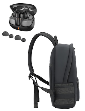 Set Mochila Portalaptop Cool Capital Slay impermeable unisex