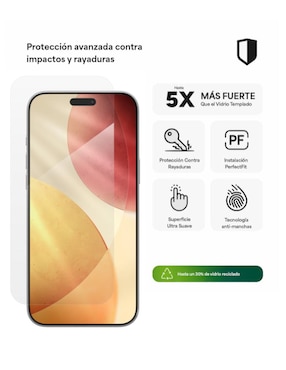 Mica para smartphone Zagg compatible con Iphone 17 Pro Max de policarbonato