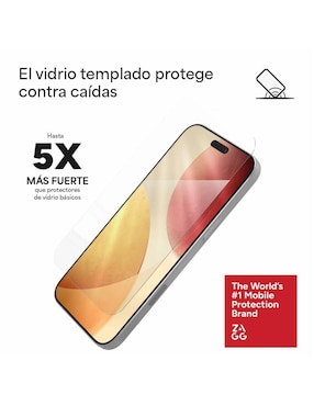 Mica para smartphone Zagg compatible con Iphone 17 Pro Max de policarbonato