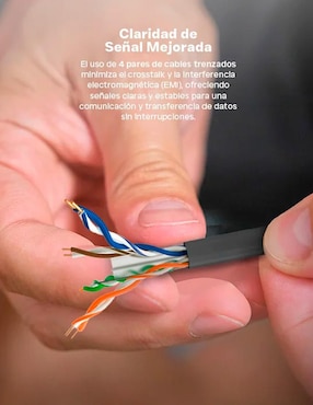 Cable UTP Ethernet Qian a tipo Ethernet de 1 m