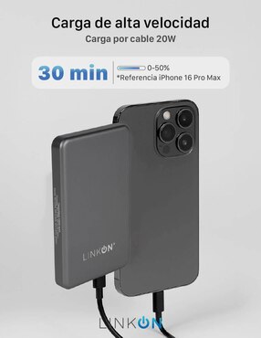 Batería portátil Linkon 5000 mAh Power Mag 5000