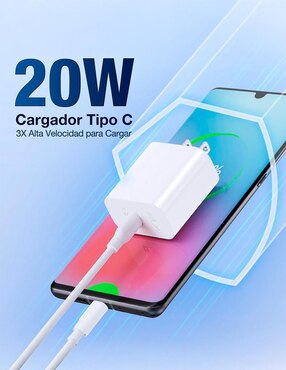 Cargador pared 1Hora de 20 W USB GAR153