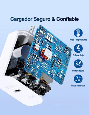 Cargador pared 1Hora de 20 W USB GAR153