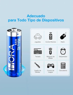 Batería AAA alcalino 1Hora 1.5 v