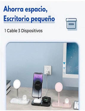 Estación de carga 3 en 1 Belug de 5 w usb tipo c