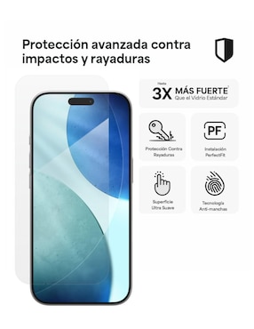 Mica para smartphone Zagg compatible con Iphone 17 de policarbonato