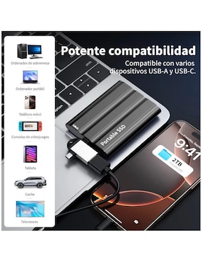 Disco duro externo Lab.G capacidad 2 TB
