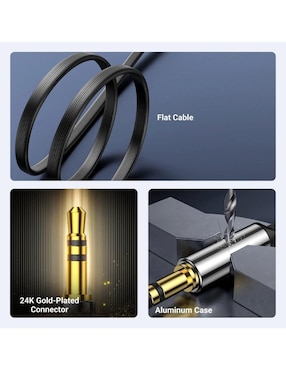 Cable auxiliar 3.5 mm Ugreen a tipo auxiliar 3.5 mm de 2 m