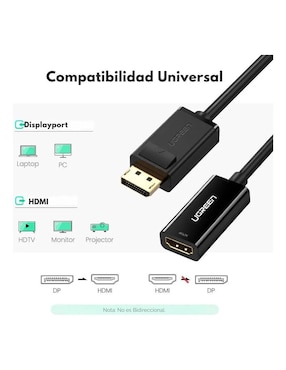 Adaptador de display port a HDMI Ugreen