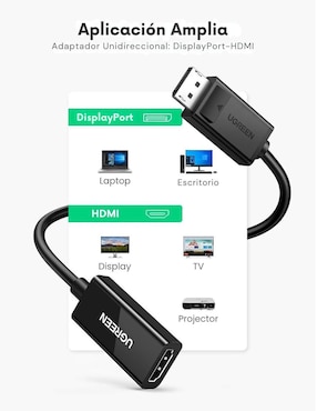 Adaptador de display port a HDMI Ugreen
